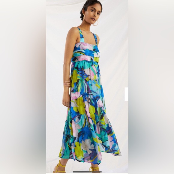 NWT Anthropologie size S Sunny midi dress - Picture 1 of 15